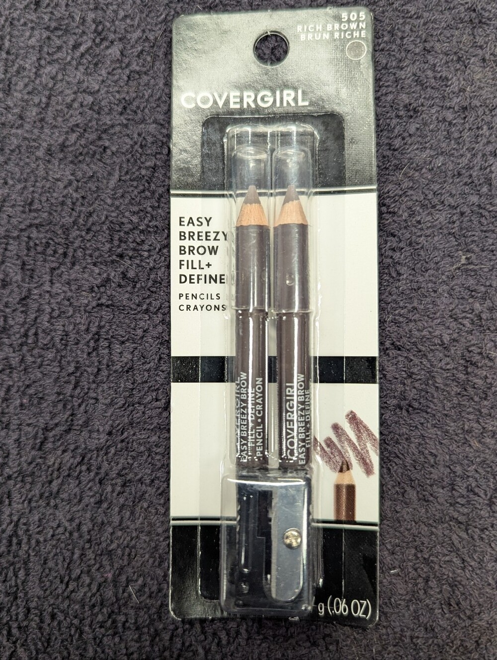 COVERGIRL Easy Breezy Brow Fill + Define Pencils - Rich Brown